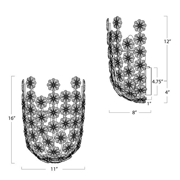 Charlotte Sconce - Open Box Line Drawing